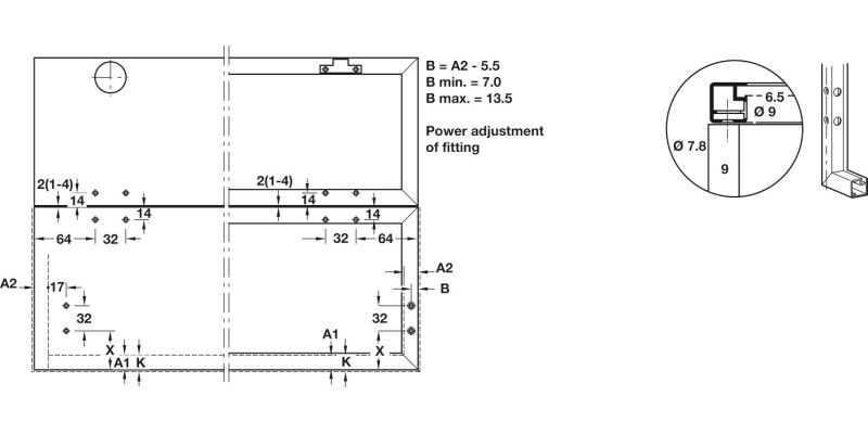 Free Fold Adapter 20mm Alu Frame Flap
