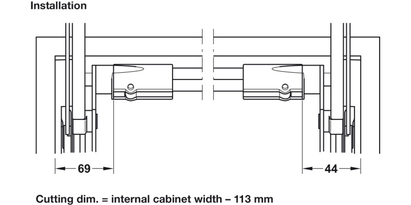 Free Up E/Free Swing E Cross Bar 600mm