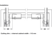 Free Up E/Free Swing E Cross Bar 1200mm