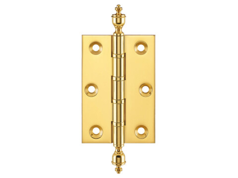 Butt Hinge, Urn Finial, 76 x 50 mm, Brass