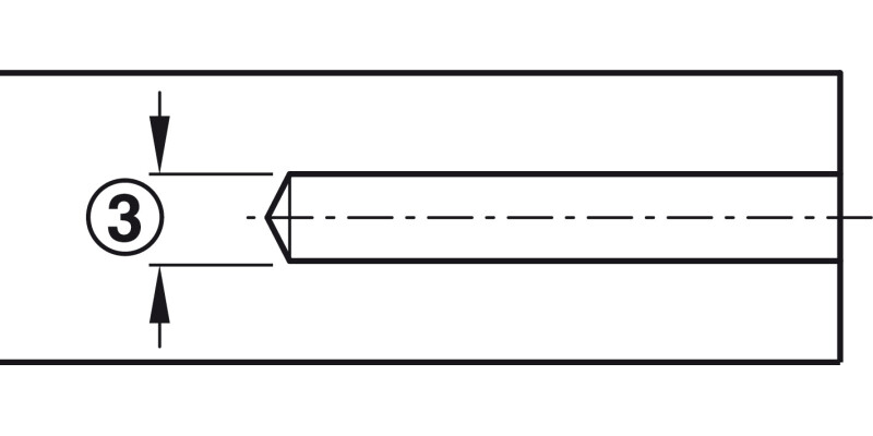 Drill Bit Confirmat 1pc HSS D4/5/8mm