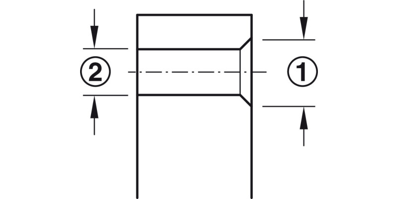 Drill Bit Confirmat 1pc HSS D4/5/8mm