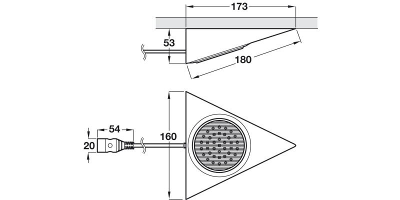 DL Housing GX53 SM Tri 240V