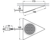DL Housing GX53 SM Tri 240V