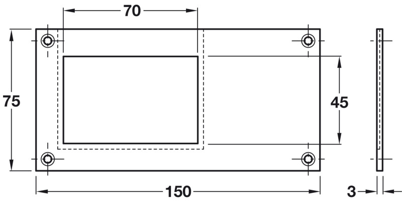 Card Frame Top Entry 150x75mm PSS