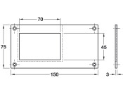 Card Frame Top Entry 150x75mm PSS