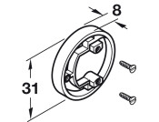 Tiomos 95D Cover Cap Rnd Pl P.Chrome