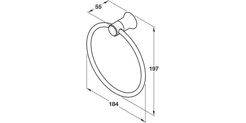 Provence Towel Ring 197x184x55mm PC