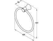 Provence Towel Ring 197x184x55mm PC