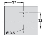 Nexis 0mm Mounting Plate 1prt Click Cruci Hos