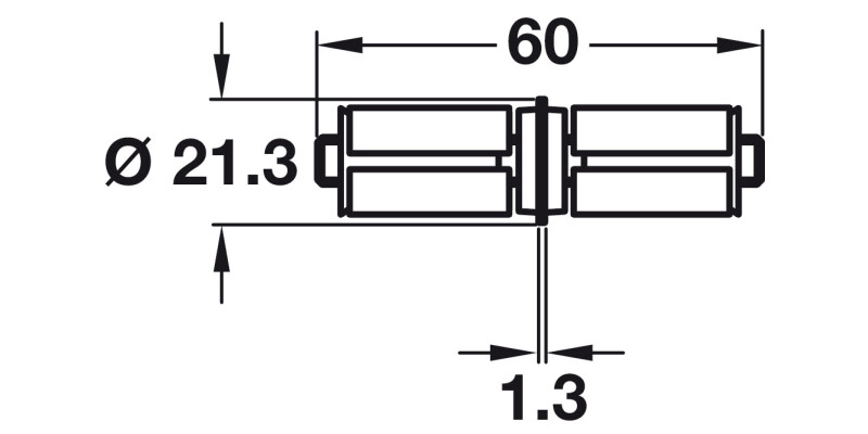 PBA Cub/Brd Rail Connector 303 SS/Galv