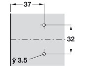 Nexis 0mm Mounting Plate 2prt Click Cr.Cam Hos