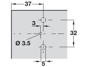 Nexis 0mm Mounting Plate 2prt Click SupCruci Var