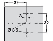 Nexis 4mm Mounting Plate 2prt Click SupCruci Hos