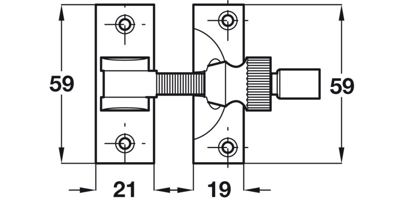 Sash Fastener Brighton Pat Lock Brass PB