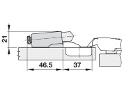 Grass Soft Close Fit Screw Fix Cup ZA NP