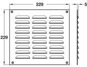 Vent Grille Louvre SM 229x229mm SAA