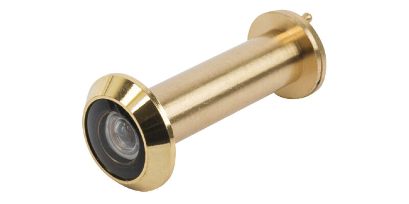 Door Viewer, 200�, for Door Thickness 50-80 mm, Brass, Startec