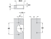 Nexis 155D Pie Cut Hinge Click Hospa