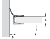 Edge Wipe 135D 6-8mm 2010mm Trans PVC