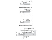 Nexis 95D Std Post Hinge Click Sprung
