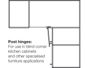 Nexis 95D Std Post Hinge Click Sprung