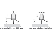 Shower Seal H-Pro Bottom Trans PVC