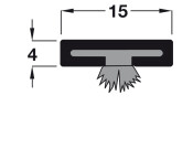 Intumes Strip/Brush FD30 2100x15x4mm Brw