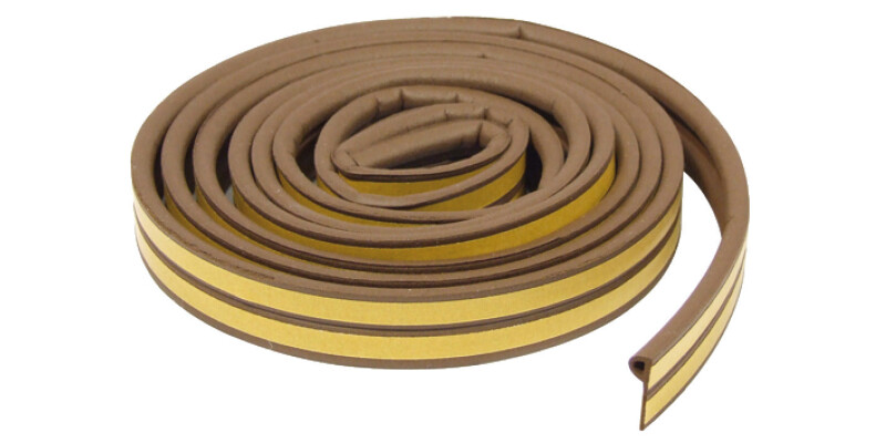 Raven Draught Seal P Strip 2x3.0m Brown