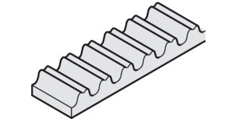 Hawa Symmetric 80 Toothed Belt Black 10m