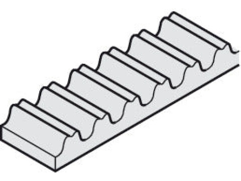 Hawa Symmetric 80 Toothed Belt Black 10m