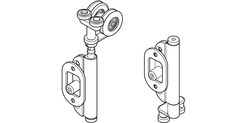 SlidoFold 100U End Hanger Sec LH 316 GSS