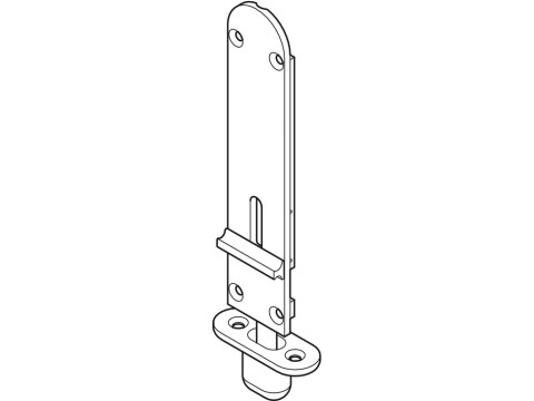 Flush Drop Bolt, without Lock, for Folding Patio Doors, H&auml;fele Fold 100-U