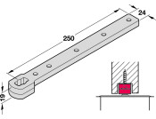 Geze Double Action Bottom Strap St ZP
