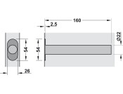 Perko Concealed Jamb Closer PB