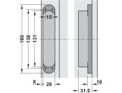 Tectus TE340 3D 180D Hinge PNP
