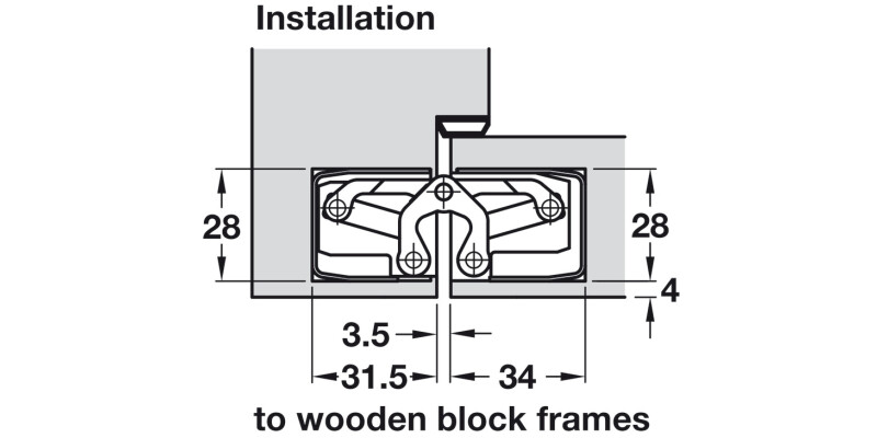 Tectus TE340 3D 180D Hinge PNP