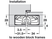 Tectus TE340 3D 180D Hinge PNP