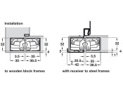 Tectus TE540 3D FR 180D Hinge Brz