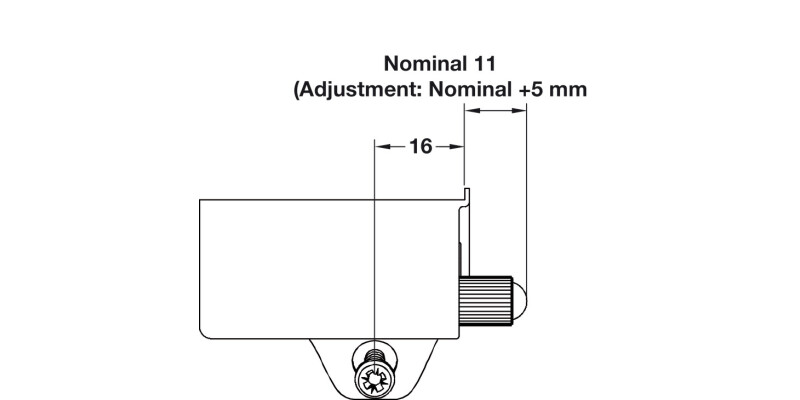 Adj Soft Close f 110D Hinged Dr 1=5pcs
