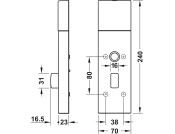 Dialock DT700 DrTerminal Set J Lvr SSS