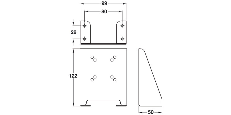 Electro-Mag Dr Retainer Floor Mnt Brkt
