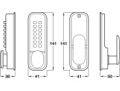 Contract Digital Lock Knob Operated SC