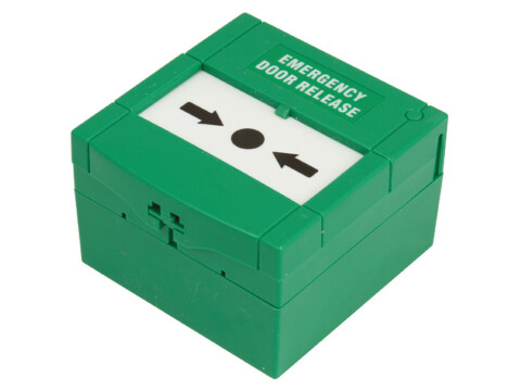 Door Release Break Glass-Unit Pl Green