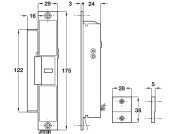 Monitored Electric Strike 12V DC 175mA