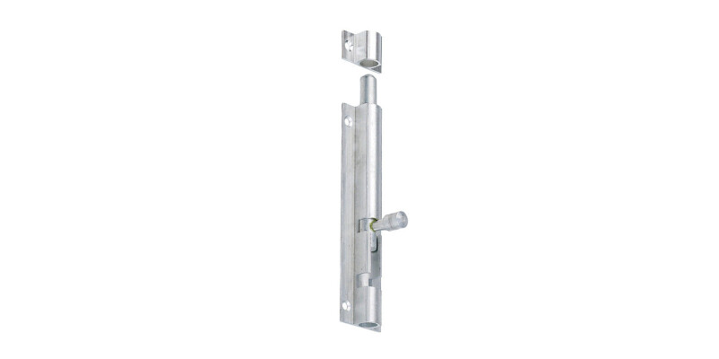 Barrel Bolt, Straight or Cranked, Face Fixing, Width 23 mm, Aluminium