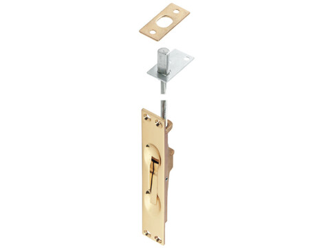 Flush Bolt, Lever Action, 172 x 25 mm, Brass