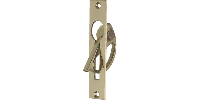 Mortice Gravity Drop Pull Hdl Brass SN