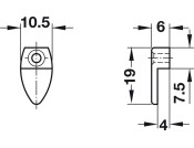 Mirror Clip Oval Pl Trans