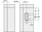 Libra H1 Cabinet Hanger Conc UH SZP